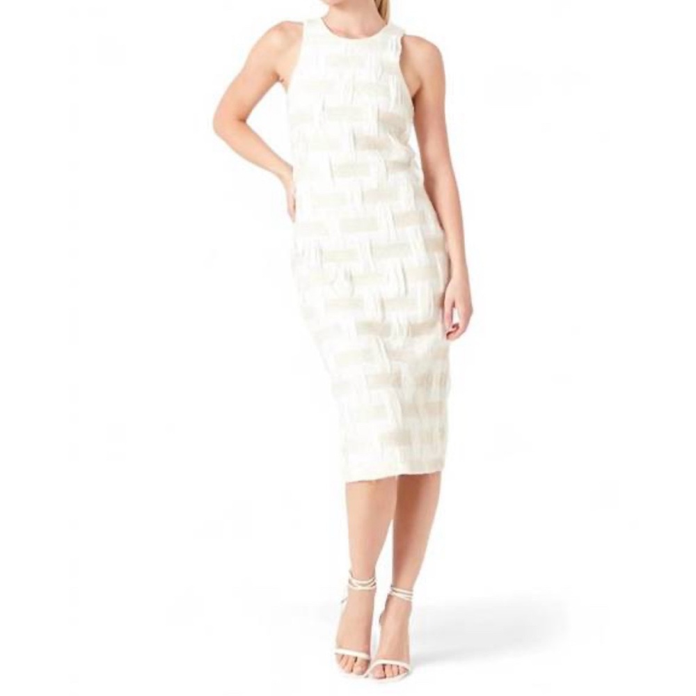 NEW ENDLESS ROSE racer back midi dress in ivory